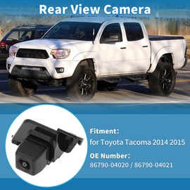 X AUTOHAUX Rear View Camera for Toyota Tacoma 2014 2015 Park Assist Camera Backup Reverse Camera Replace No.86790-04020/86790-04021