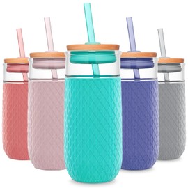 Ello Devon Glass Tumbler with Silicone Sleeve