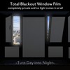 Blackout Window Films, White Sides 100% Light Blocking Window Cover
