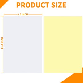 Birllaid 22 Sheets Clear Double Sided Adhesive Tape Sheets for Craft,Sticky Tumbler Tape Wide Large Double Sided Tape Sheets for DIY Art,Craft,Home Decorative Tape