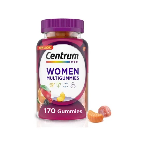 Multivitaminico Centrum Para Mujer Sabor Frutas 170 Gomitas formulado para