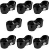 Black 1-3/8" Chain Link Panel (Kennel Clamps) - 8 Pack