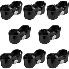 Black 1-3/8" Chain Link Panel (Kennel Clamps) - 8 Pack