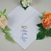 AERAI GROUP Wedding Handkerchief with Scalloped Edges - 12in x