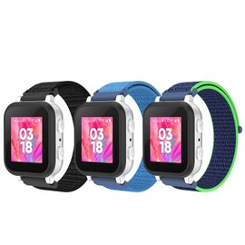 3 Pack 20mm Nylon Kids Band Compatible with Gizmo/Gabb/SyncUP/Cosmo JrTrack