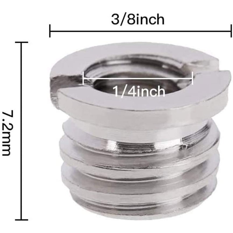 Camera Screw Conversion Adapter 1/4 Female to 3/8 Male Camera