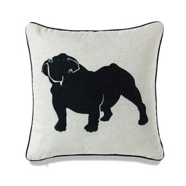 My Cottage Living Dog, Cat and Home, Pets and Family Member - Pillow Cover Only - 12x18 inches - 14x20 inches - 18x18 inches (18x18 inches - Bull Dog)