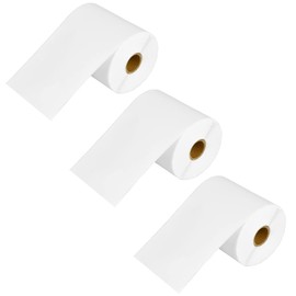 USUPERINK 3 Roll Compatible for Brother RDS01U2 White Continuous Paper Label Mobile Solutions Barcodes Tapes 4" x 145"(102mm x 42.8m) use in for TD-4000 TD-4100N Printer