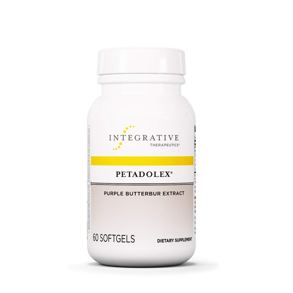 Integrative Therapeutics Petadolex - Purple Butterbur Extract - Dietary Supplement to Support Healthy Blood Vessel Relaxation in The Brain* - Gluten Free - Dairy Free - 60 Softgels