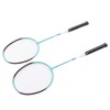 2 PCS X3 Badminton Rackets Iron Alloy Integrated Double Badminton