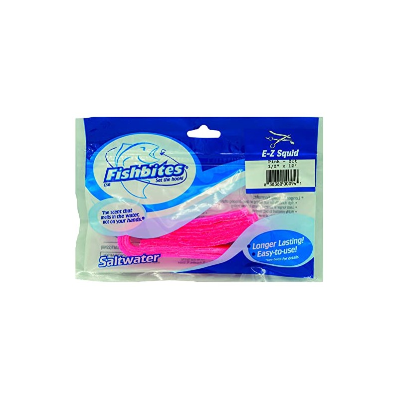 Fishbites® E-Z Squid - Longer Lasting (Pink)