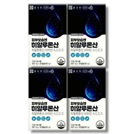 Chong Kun Dang Health Skin Moisturizing Hyaluronic Acid 950mg x 30 Capsules (4) / 종근당건강 피부보습엔 히알루론산 950mg x 30캡슐 4개