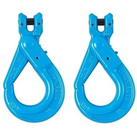 BA Products Qty. 2, X-026-10 -x2 3/8" Grade 100 SELF Locking Sling Hook with Clevis for Chain, 8800 LB. WLL