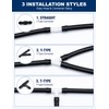 3-Meter(9.84ft) Windshield Washer Hose Kit with 12 Connectors for Vehicles