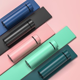 Homealexa 500 ml Thermos Flask, Vacuum Insulated Cup Water Bottle Made of 304 Stainless Steel, LED Touch Screen Temperature Display, Thermos Flask Water Bottle, Perfect for Home, Office, Travel,