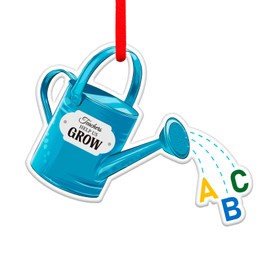 Teacher Christmas Ornaments 2022 Teacher Appreciation Gifts for Women Teachers Help Us Grow Ornaments for Christmas Tree Decor Retirement End of Year Gifts for Teachers Thanks Teacher Gifts