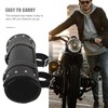 Holibanna Motorcycle Handlebar Bag Saddle Bag, Pu Leather Motorcycle Fork