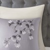 Sakura Blossom 3 Piece Cotton Sateen Printed Comforter Set Lilac