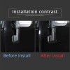 e-power-auto-Trim Carbon ABS Side Rearview Mirror Base Cover Trim For