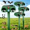 Solar Ultrasonic Animal Repeller 4 Pack Sonic Fortress Pro Deer