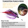 THKFISH Tungsten Sinker Tungsten Sinker Tungsten Punch Rig 42g 2pcs