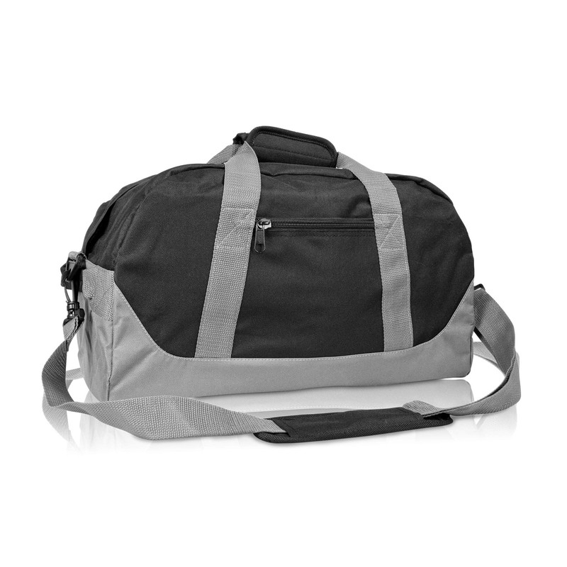 DALIX 18" Two Tone Duffle Bag (Black-Gray)