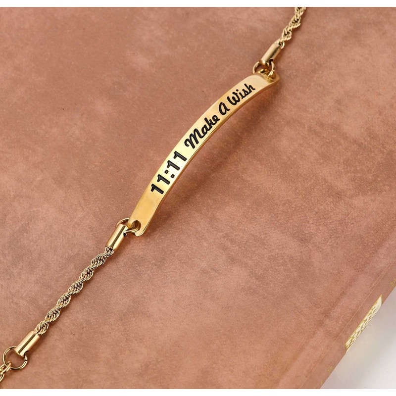 cuffsecret Adjustable 11:11 Make A Wish Bracelet (Golden)