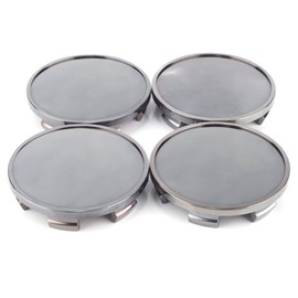 RTRHINOTUNING 4PCS 65mm Wheel Center Caps Compatible with 2001-2004 Mustang 2002-2004 Focus 2010-2014 F150 Rim, OD: 2.56"/ 65 mm ID: 2.32"/ 59 mm Rim Center Caps Black Chrome