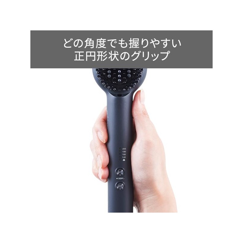 Tescom TB550A-K Negative Ion Straight Brush Iron Elims Me Sesame