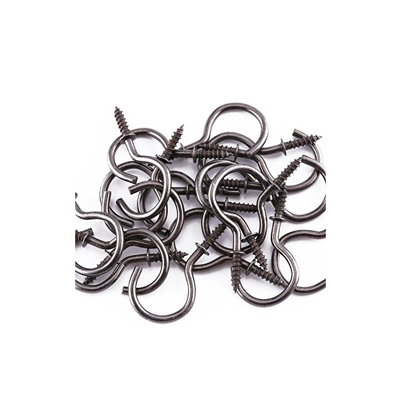 Antique Brass 32MM Small Shouldered Cup Hooks For Hanging Coffee