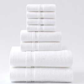 KOILIFE Towels 8Pc Towel Set 2 Bath Towels 2 Hand Towels 4 Washcloths