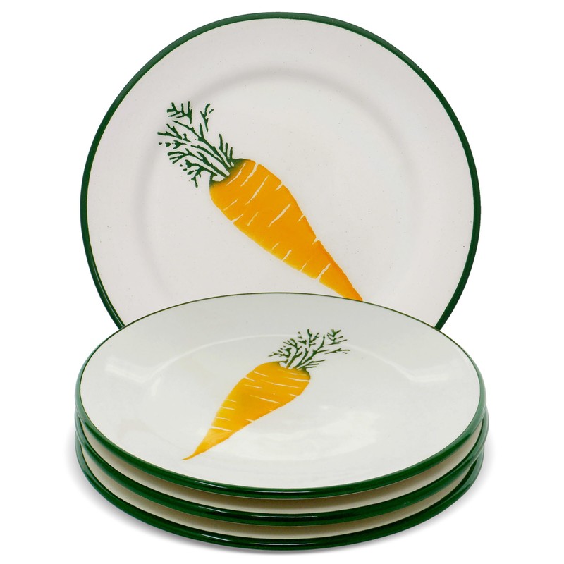 Lashuma Colourful Ceramic Plate, Small, Serving Plate Set for 4