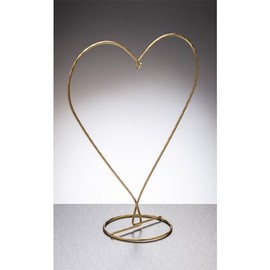 Sienna Glass Gold Heart Shaped Display Stand