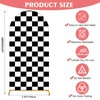 Arch Backdrop Covers Racing Checker Texture Black and White Chiara
