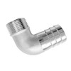 Joywayus Stainless Steel Hose Fitting 90 Degree Elbow 1-1/4" Barb