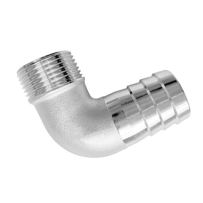 Joywayus Stainless Steel Hose Fitting 90 Degree Elbow 1-1/4" Barb
