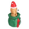 1.5m Christmas Inflatable Lovely Bear in Gift Bag with LED