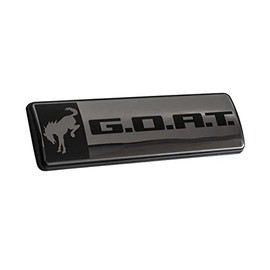 Ford Performance M-1447-GOATBLK 4.5" Black Dark Chrome Goat Emblem for 2021-2024 Bronco