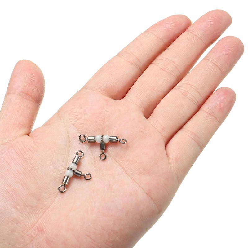 PATIKIL 20 Pack 3-Way Swivel 0.9x0.5 Inch Cross Line T-Turn