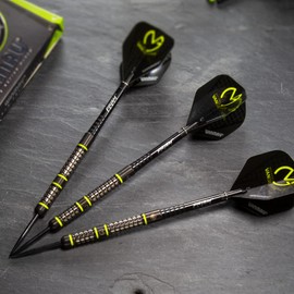 WINMAU Michael Van Gerwen MvG Acclaim 25 g Tungsten Darts with Steel Tip Set with Flights and Shafts