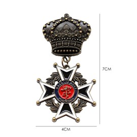 MEMOFYND 5 Medal Brooch, Retro Metal Medal, Clothing Ornaments, Clothing Accessories, Gift Medals