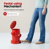 WUSILILU Retro Hydrant Trash Can,Fire Hydrant Metal Pedal Trash Can