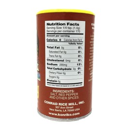 Konriko - Creole Seasoning 6 oz - Wheat Free - Gluten Free - No MSG - Pack of 2