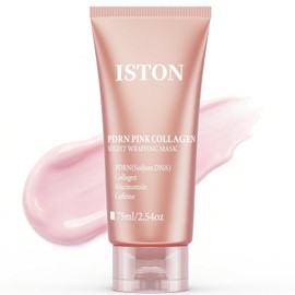 ISTON Collagen Face Mask with PDRN Salmon DNA Caffeine|Perm Diffusing and Hydrating|Overnight Facial Peeling 2.54 fl.oz / PDRN 연어 DNA가 포함된 ISTON 콜라겐 페이스 마스크 카페인|펌 디퓨징 및 수분 공급|밤새 얼굴 벗겨내기 2.54 fl.oz