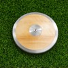 VercanMonth 2 Pcs Wood Competition Practice Discus Athletic Gear Club