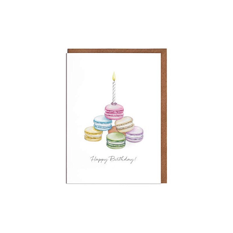 Lottie Murphy Macaron Birthday Card - Female Birthday Card -