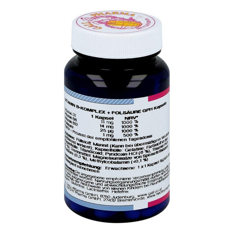 vitamin b komplex+folsäure kapseln 60 St