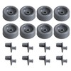 BQLZR 45 x 20mm Gray WD12X10136 Dishwasher Roller Wheels Dishwasher