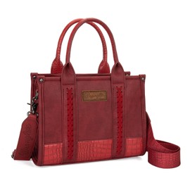 × Wrangler Tote Handbag for Women Top Handle with Detachable Crossbody Strap WG102-8120SBDY