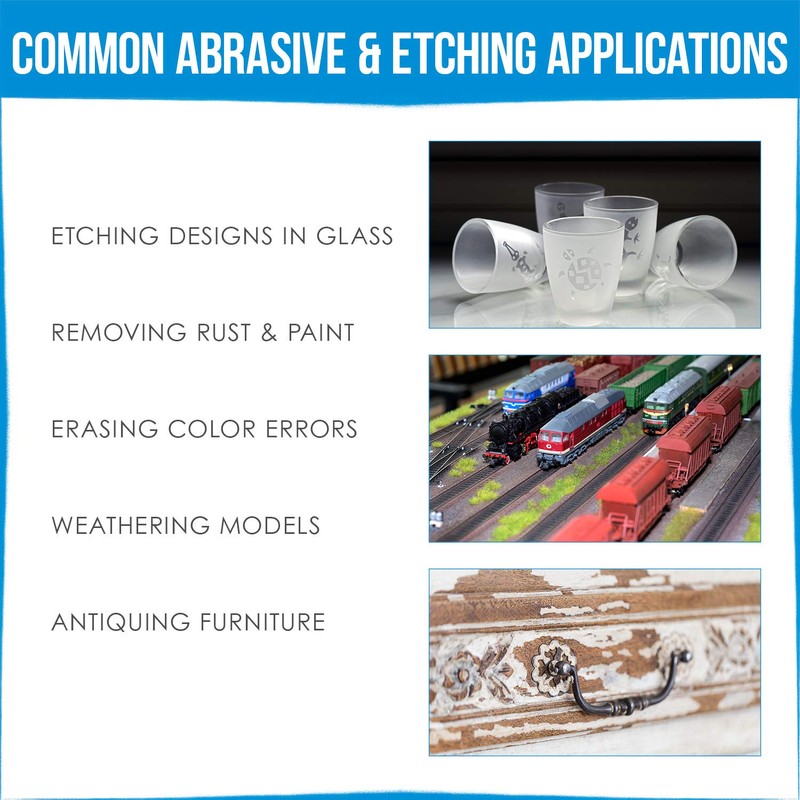 Master Airbrush Gravity Feed Air Abrasive Eraser and Etching Airbrush